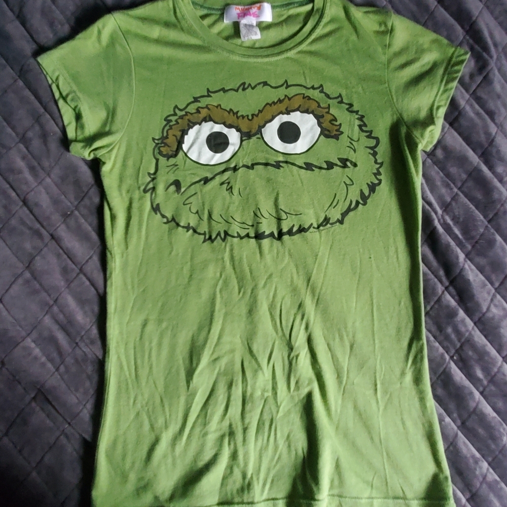 Oscar the grouch fitted t-shirt
